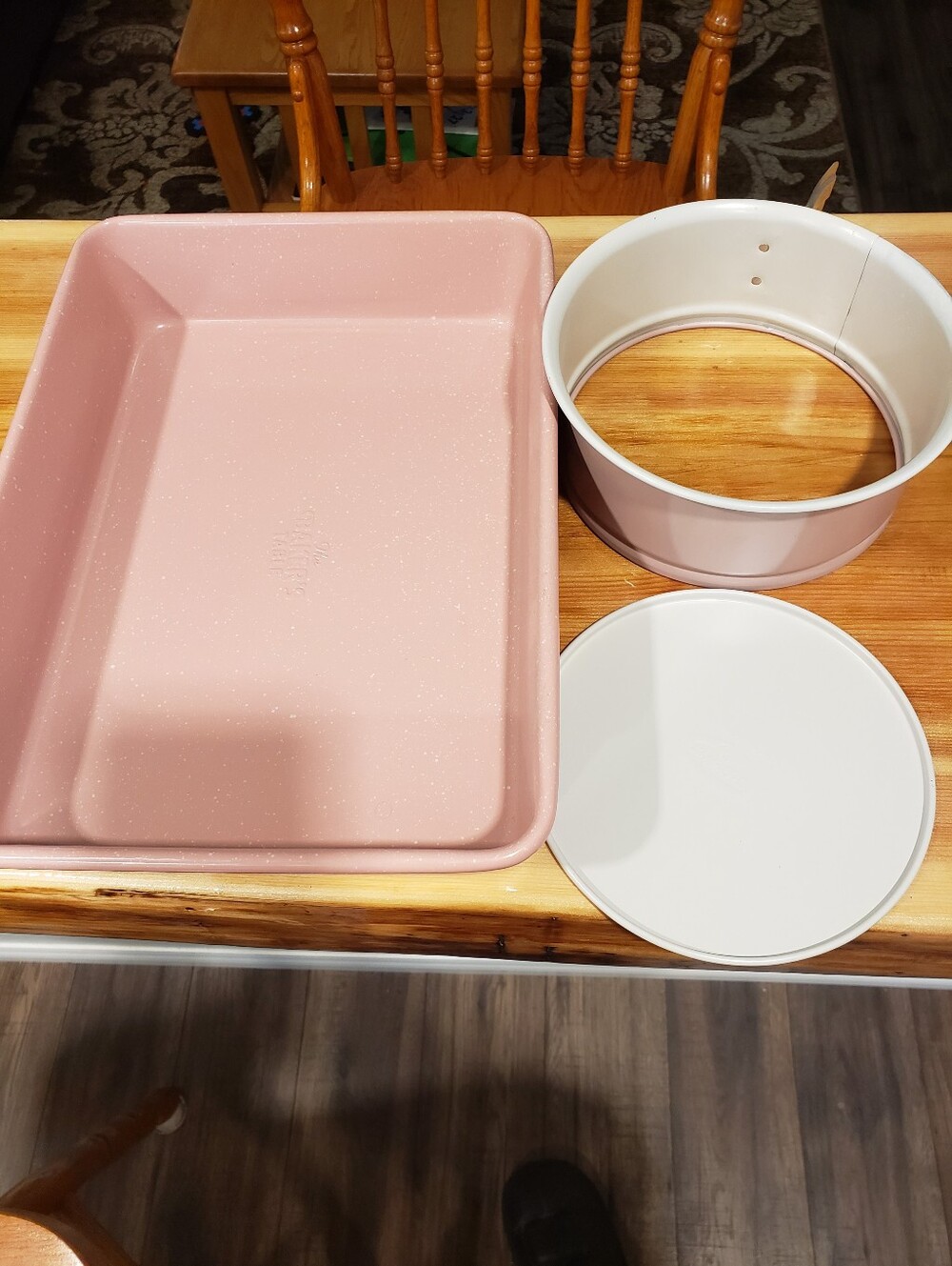 Pink Nonstick Bakeware Set - Home Kitchen